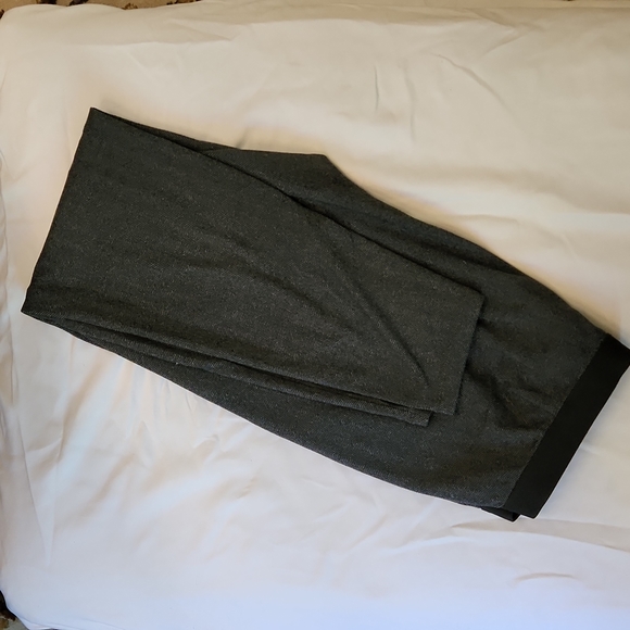 EILEEN FISHER Charcoal Herringbone Sleek Leggings Jegging Ankle Pants size PM - Picture 1 of 4